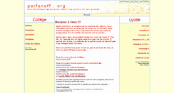 Desktop Screenshot of parfenoff.org